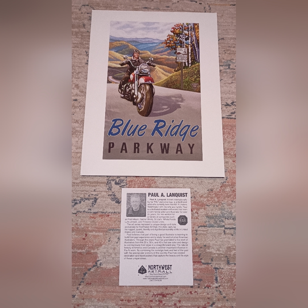 Paul A. Lanquist Blue Ridge Parkway Wall Art Retired